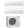 Mitsubishi Condizionatore Mitsubishi Smart MSZ-HR dual split 12000+12000 btu inverter A++ in R32 MXZ-3HA50VF