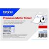 Rotolo di biglietti Premium Matte Carta inkjet patinata NON ADESIVA 102x50mt ORIGINALI EPSON TM‐C3500 C33S045390