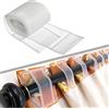 Hoonng Fettuccia per Tende, Trasparente Nastro Riloga con Passanti 100 mm, mt.10, Stile 1