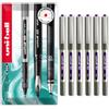 uni-ball EYE UB-157 - Penna roller, punta 0,7 mm, confezione da 6, colore: Viola