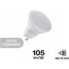 Lampada LED GU10 10W, Ceramic, 105lm/W - No Flickering Bianco Naturale 4.000K