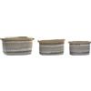 DKD Home Decor Set di cestini, Standard