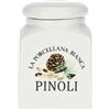 La Porcellana Bianca - Contenitore per Dadi di Pino Ricoperto, Nylon/A - Conserva, Barattoli e Contenitori - Barattoli Cucina - Porcellana - 175 cc; 6x6xh8,5 cm