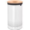 Brabantia 104404 Cesto Portabiancheria, Bianco, 60 L