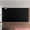 DEGHI Piatto doccia 140x80 cm ultraslim riducibile nero effetto pietra - Rok