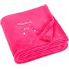 Playshoes Coperta in Pile, Coperta Neonato, Pile Bebè, Plaid in Pile, Versatile Coperta Coccolone per Bambini e Bambine, 100 x 150 cm, con Ricamo ad Orso, Rosa (Pink)