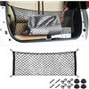 CGEAMDY Rete di stoccaggio in nylon, rete di immagazzinaggio estensibile per il bagagliaio dell'auto, rete di immagazzinaggio universale per la maggior parte delle auto, veicoli, Suvs con 4 ganci (110 x 40cm)