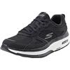 Skechers Go Walk Allenamento Walker, Sneaker Donna, Pelle Nera Tessuto Bianco, 40 EU