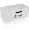 DRULINE 4 VARIANTI Brotbox CONTENITORE PANE PORTA PANE Scatola salvaspazio contenitore per il Pane Teglia - Coperchio in metallo (Cuore)