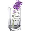 Casa Vivente Vaso Rettangolare in Vetro con Incisione per la Nonna più Speciale, Accessori Decorativi Casa, Idea Regalo Festa della Mamma
