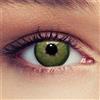 DESIGNLENSES Lenti a contatto colorate verde, 1 paio (2pz), per un aspetto naturale - senza gradazione/diottrie - buono per occhi scuri + caso di lenti Dimension Green