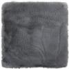 -LUXOR- living Cuscino per sedia Coste, in pelliccia sintetica come decorazione per il soggiorno o per sedia, cuscino decorativo, 40 x 40 cm, rettangolare, colore antracite, 1 pezzo