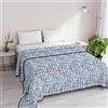 Italian Bed Linen Trapuntino "Basic" estivo, Microfibra, Glass, Matrimoniale