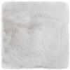 -LUXOR- living Cuscino per sedia Coste - Cuscino per sedia in pelliccia sintetica come decorazione per soggiorno o sedia, cuscino decorativo, 40 x 40 cm, rettangolare, grigio, 1 pezzo