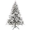 Rebecca Mobili Albero Innevato Piccolo, Alberi Di Natale 150, Pvc Pe, Base In Metallo, 809 Rami, Effetto Realistico - Misure: 150 x 102 x 102 cm (HxLxP) - Art. RE6757