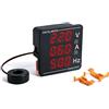 FBBULES AC Display Digitale Voltmetro Amperometri Frequenza Meter Integrato AC 50-500V 1-120A 10-99.9HZ Multi Tester Tensione Corrente Frequenza Monitor Tester