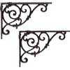 STCREE 2 PZ Ghisa Staffe vittoriane Rustico Parete Scaffali Supporti Cassetta Postale Supporto Giardino Fattoria Home Decor TQGJST29