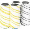 DrRobor Spazzola a Rullo di Ricambio per Karcher FC7 FC5 FC3 EWM2 FC3D Cordless Lavapavimenti 2.055-006.0/2.055-007.0 (Giallo+ Grigio)