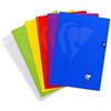 Clairefontaine 303101C Pacco da 10 Quaderni a Punto Metallico Mimesys - A4 21x29.7 cm - 48 Pagine a Quadretti Grandi - Carta Bianca 90 g - Copertina in Polipropilene Trasparente- Colori Assortiti