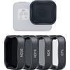 SOONSUN Kit di filtri ND per GoPro Hero 5/6/7 nero, confezione da 4 (ND8, ND16, ND32, CPL), vetro ottico multistrato a densità neutra e filtro polarizzatore con custodia