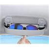 BIXUAN Supporto Portaocchiali Compatibile con Au*di A3 8Y 8V A1 GB A4 B8 B9 A5 A6 C7 C8 Q2 Q3 F3 8U Q5 Q7 Q8 2021-2025, Custodia Porta Occhiali da Sole, Organizer Auto Interno