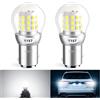 Defvnsy P21/5W 1157 BAY15D LED Lampadina, Super Luminoso Bianco 12V 3W Lampadine, 3014 39SMD Lampadine LED Per Luce di Retromarcia, Luci Posteriori, Luci di Posizione, Luci Diurne-2pz