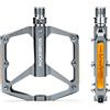 ROCKBROS Pedali Bici in Alluminio MTB Flat 9/16