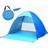 ZYWUOY Tenda da spiaggia pop up, tenda da spiaggia istantanea automatica per esterni, tenda parasole per adulti, bambini, animali domestici, con borsa per il trasporto