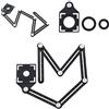 TOPWAY Righello di Misurazione Multi Angolo, 6 lati Strumento per Misurazione Multiangolare, Dima Angolare in lega di alluminio Angleizer Template Tool 401022