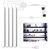 Cefrank Illuminazione LED per Armadietti e Vetrine: 4 Strisce a LED a Forma di V, 1200 Lumen 12W, Cucina con Interruttore ON/OFF Integrato, Spina EU, Bianco Freddo 6000K