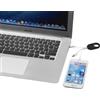 Bullet Portachiavi con cavo USB 3 in 1 personalizzabile Troop personalizzate o neutre