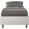 ITYHOME - Letto Azelia Sommier 80X190 Con Rete Bianco