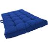 AMBIENTE HOME Ambientehome Cuscino per pallet, 120 x 80 cm, colore blu