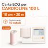 Carta per ecg Cardioline 100L - 10 rotoli - 100 mm x 20 m