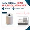 Carta per ecg Edan SE 3, SE300, SE300 wide - 10 rotoli - 8 cm x 25 m