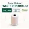 Carta per ecg Esaote Personal C1 - 20 rotoli - 5 cm x 30 m