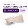 Carta per ecg Marquette Mac Lab 3000 - 300 fogli - 21, 6 x 28 cm