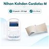 Carta per ecg Nihon Kohden Cardiofax M - 10 pacchi - 214 fogli - 21 x 14 cm - carta arancione