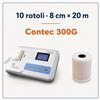 Carta per ecg Contec 300g - 10 rotoli - 8 cm x 20 m