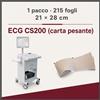 Carta per ecg Schiller CS 200 (carta pesante) - 215 fogli - 21 x 28 cm