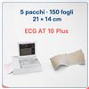 Carta per ecg Schiller AT 10 plus - 5 pacchi - 150 fogli - 21 x 14 cm