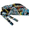 Cuffia chirurgica fantasia Batman regolabile in cotone