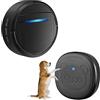 Whimsii Campanello Wireless per Cani, Campanello ad Anello per Uscire, Pulsanti Impermeabili IP55, 55 Melodie, 4 Livelli di Volume e Portata di 289,6 m (Nero, 1 Ricevitore 1 trasmettitore)