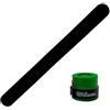 ZRZ Protezione per racchetta da paddle nero + Overgrip Wilson - Protezione per racchetta da paddle nero con finitura ruvida per una maggiore protezione 35 x 370 mm (Over verde liscio)