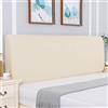 LUKKC Copritestiera Letto Matrimoniale Imbottito Elastica Copri Testata Letto 1 Una Piazza E Mezza Singolo Bianco Fodera Copertura Testata Letto per Letto Decorazione Camera Letto Moderna