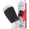 VULKAN Supporto classico per coscia, piccolo, tutore per coscia per stabilità muscolare, manicotto a compressione per lesioni e strappi al tendine del ginocchio, supporto per coscia in neoprene per