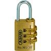 ABUS ABUS Security Level 3 - Lucchetto a combinazione 165/30, in ottone, con codice numerico regolabile individualmente