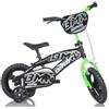 Tecnobike Shop Bici per Bambino Bicicletta Dino Bikes BMX Nero/Verde Taglia 12 - 14 - 16 (Cerchio 12 Pollici)