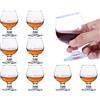 Soopiiso Bicchieri da cognac, capacità massima: 100 ml, set di 8 bicchieri da brandy carini, bicchierini trasparenti, mini bicchieri da brandy