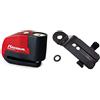 RADIKAL RK6 Antifurto Moto con Allarme Lucchetto Bicicletta Bloccadisco Scooter Sicurezza & RK351 Staffa Antifurto Moto Bloccadisco RK9Z RK9 RK6 da Montare su Viti